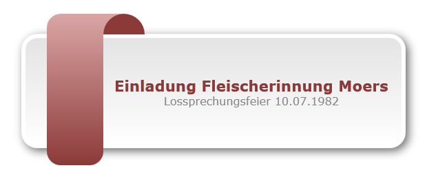 Einladung Fleischerinnung Moers